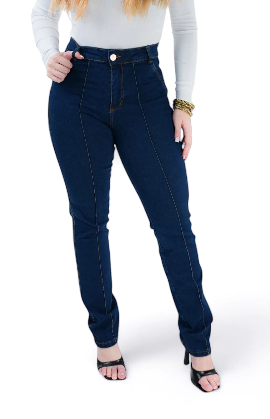CALÇA JEANS FEMININA - RETA CLASSIC DENIM