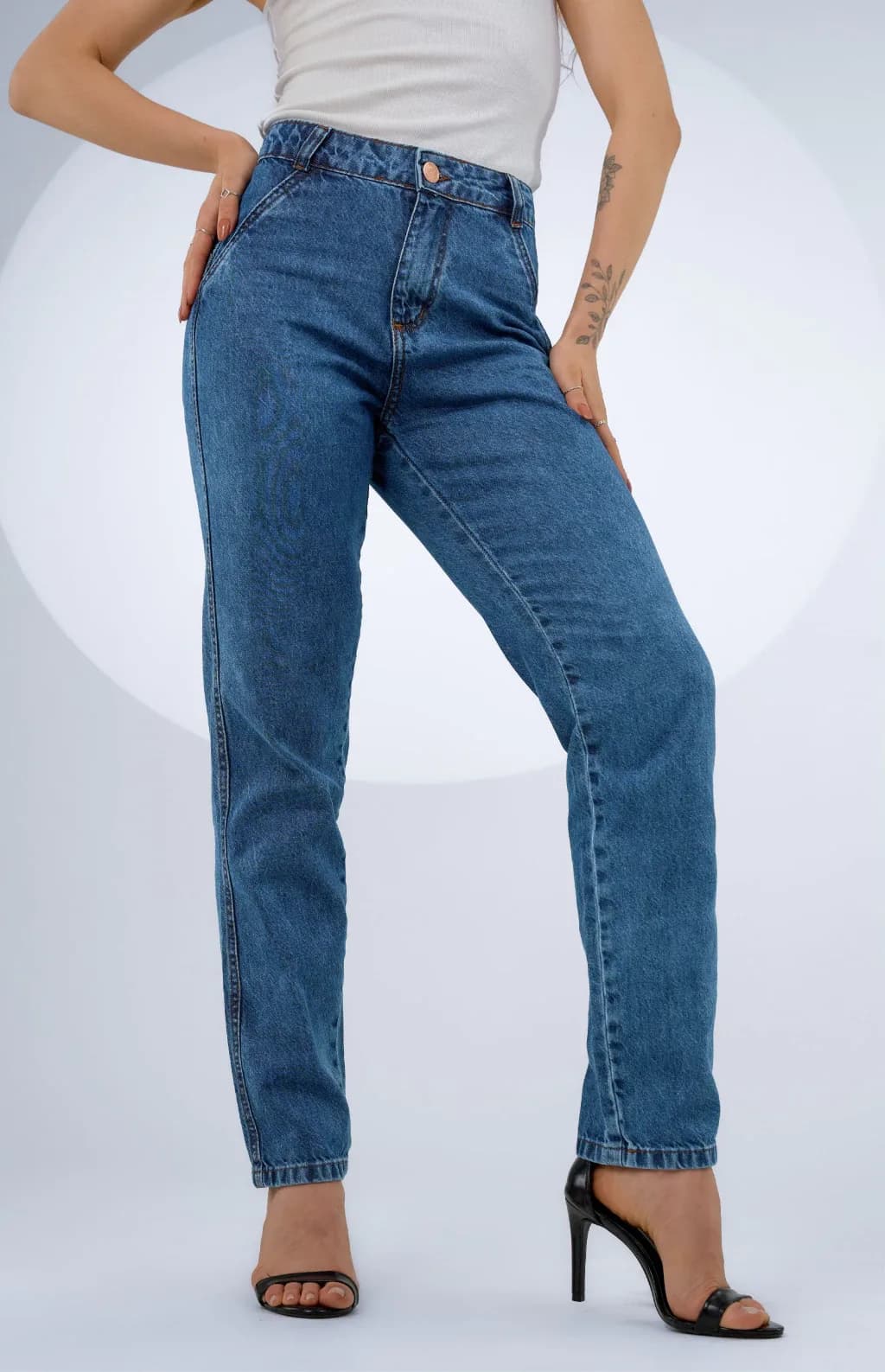 CALÇA JEANS FEMININA - RETA OCEANIC