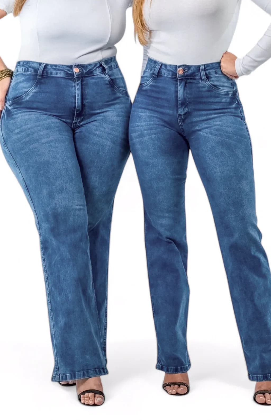 CALÇA JEANS FEMININA - WIDE LEG LAZULLI