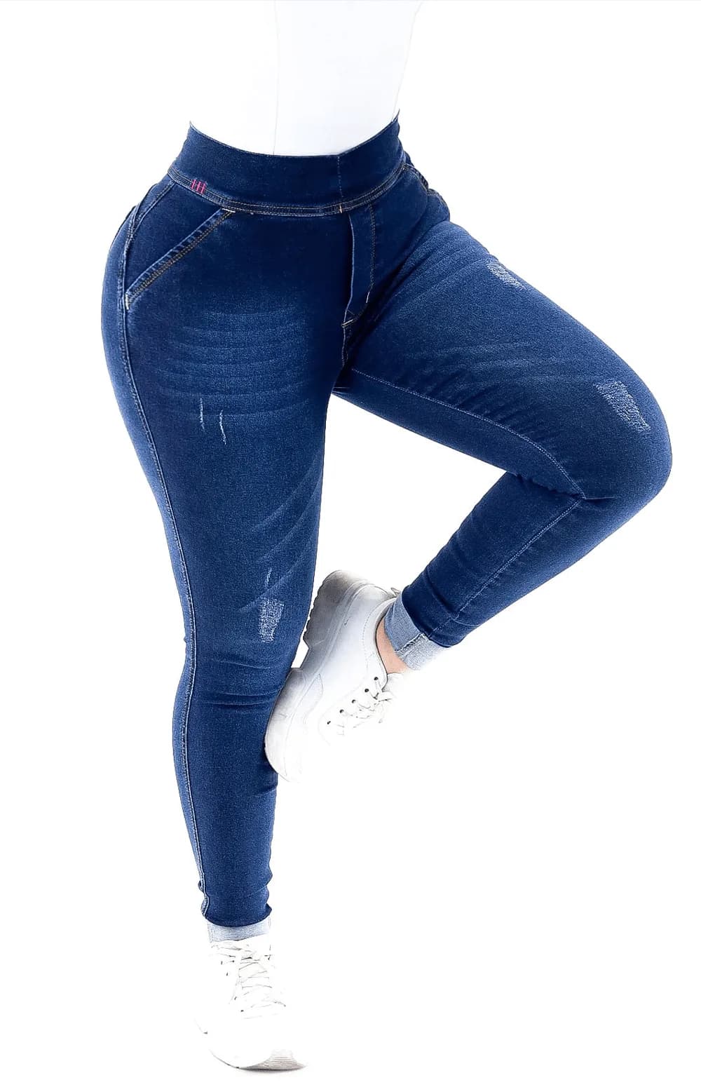 CALÇA JEANS FEMININA - WIDE LEG PRETO INTENSO