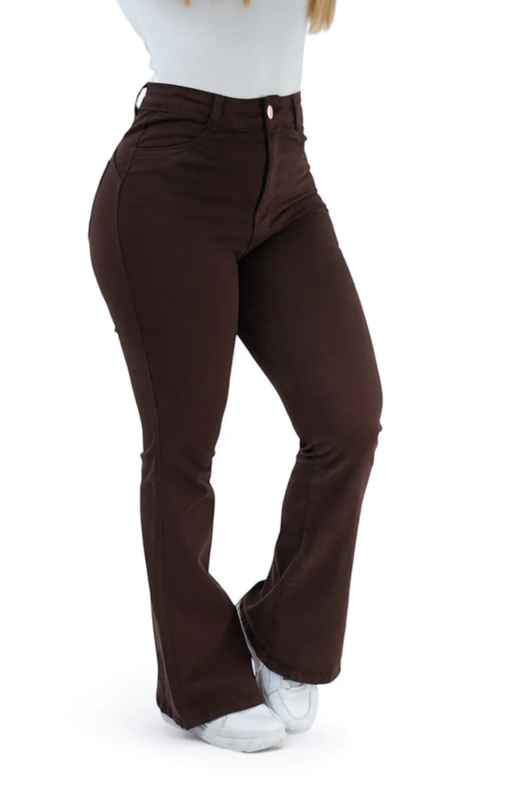 CALÇA JEANS PARA BAIXINHAS - FLARE COFFEE
