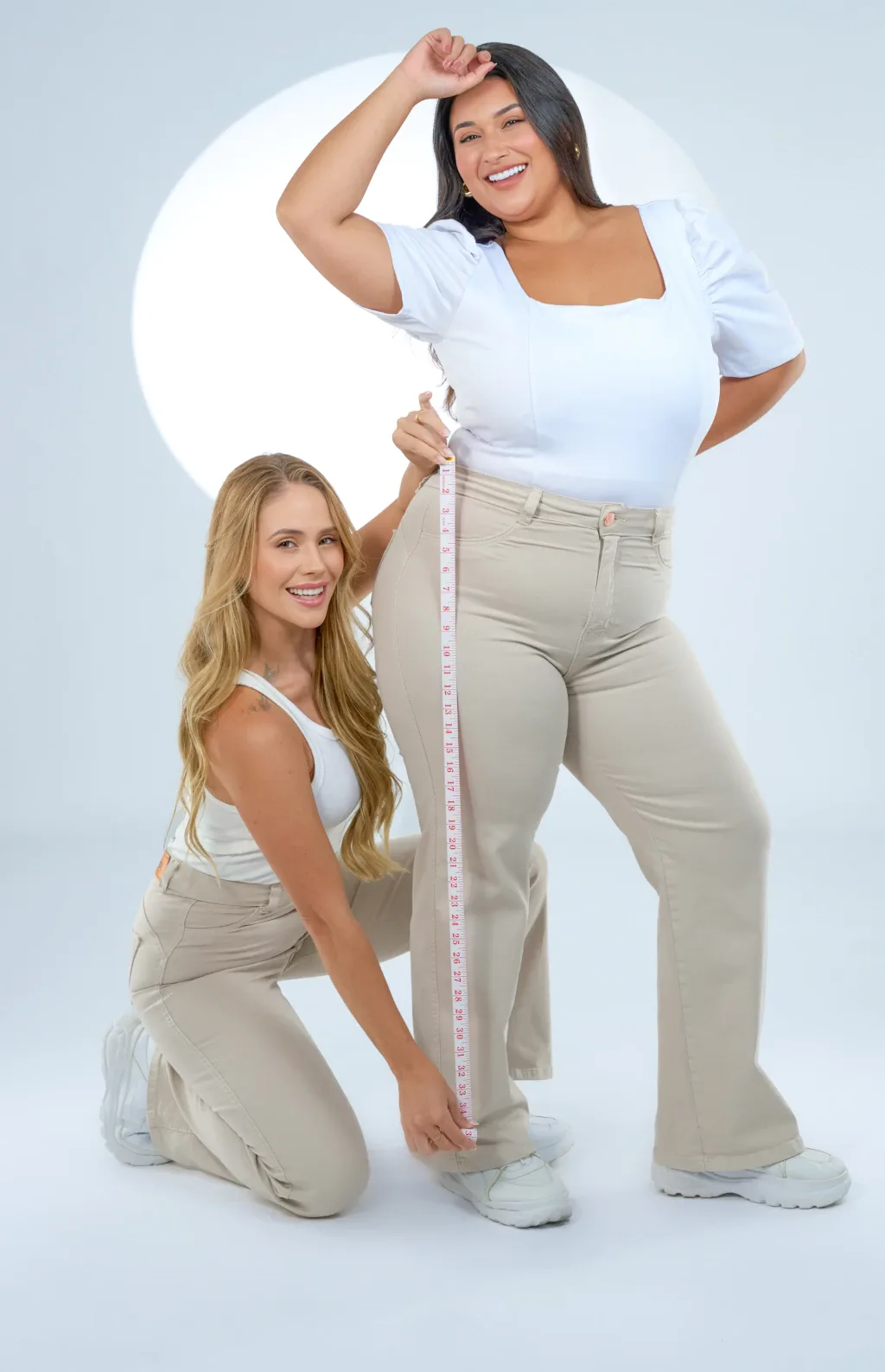 CALÇA JEANS PARA BAIXINHAS - WIDE LEG NUDE