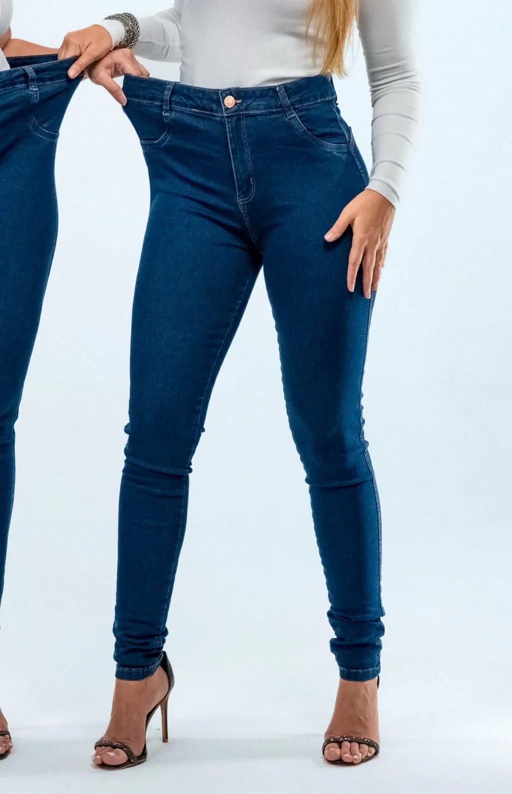 CALÇA JEANS PARA MULHERES ALTAS - SKINNY CLÁSSICA
