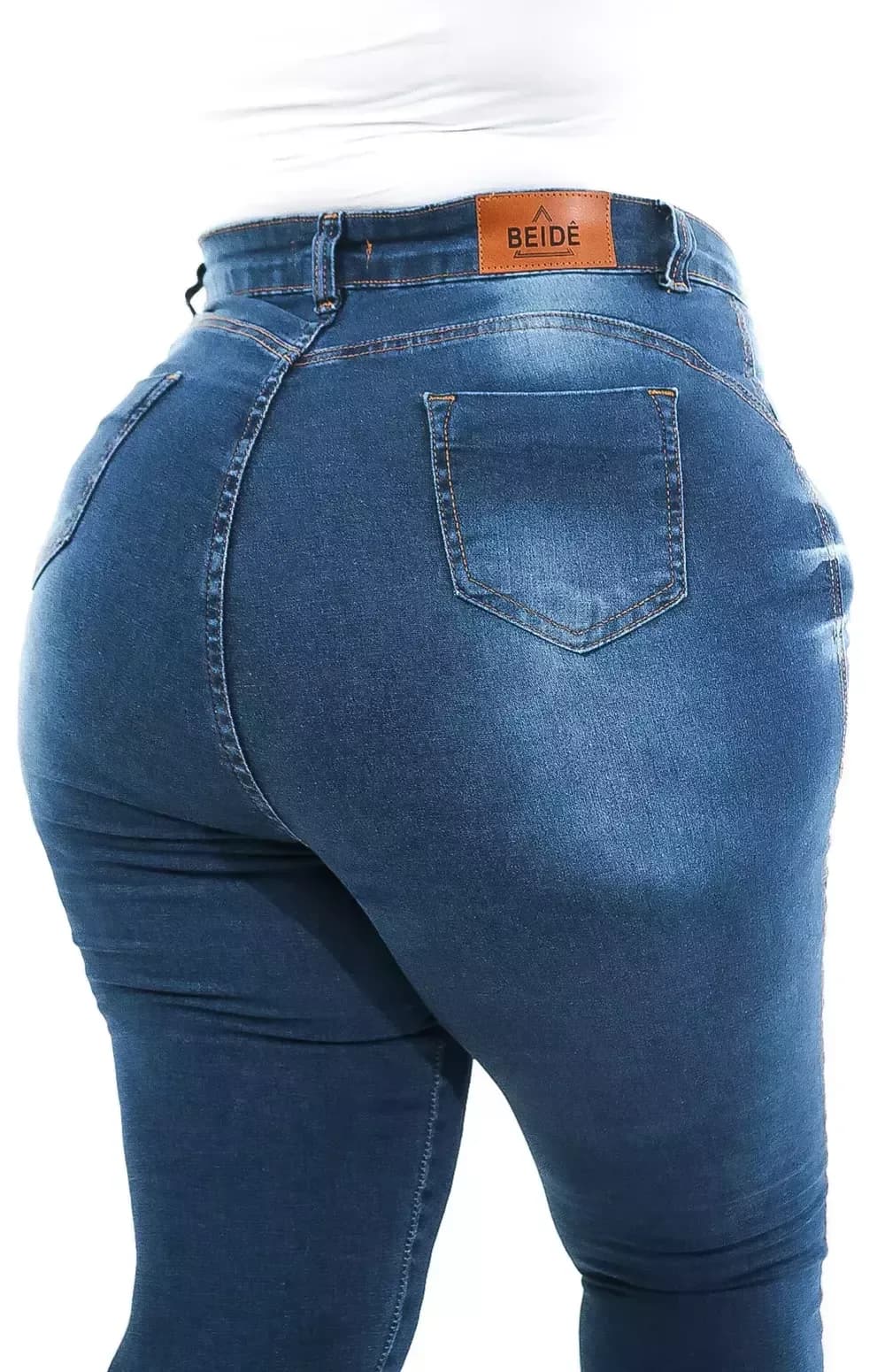 Calça Jeans Plus Size - Básica UP Azul Safira