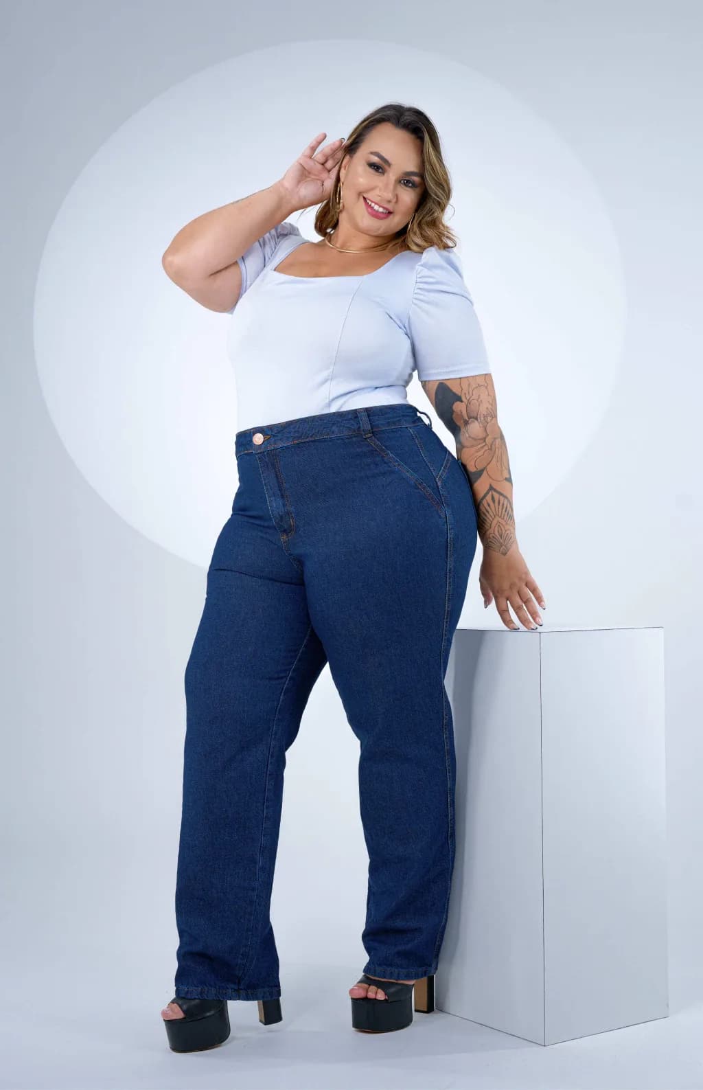 CALÇA JEANS PLUS SIZE - RETA CLASSIC