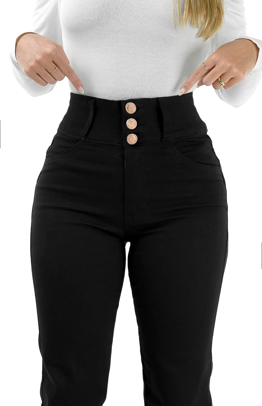 CALÇA JEANS PLUS SIZE - SKINNY TRIMODELADORA SKY