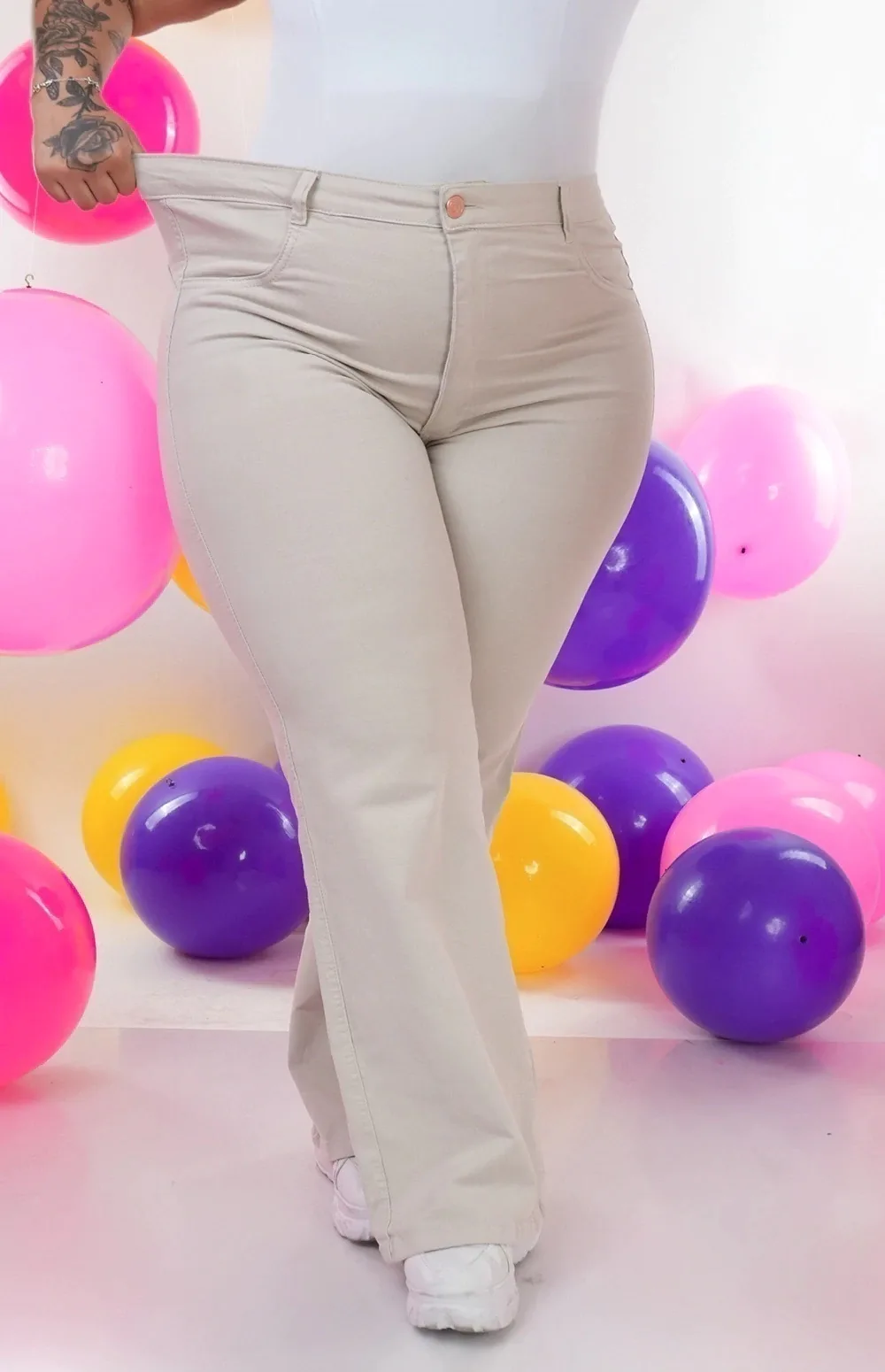 CALÇA PLUS SIZE - WIDE LEG