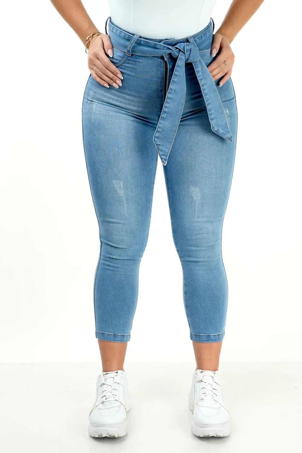 CALÇA PLUS SIZE - WIDE LEG VERDE MILITAR