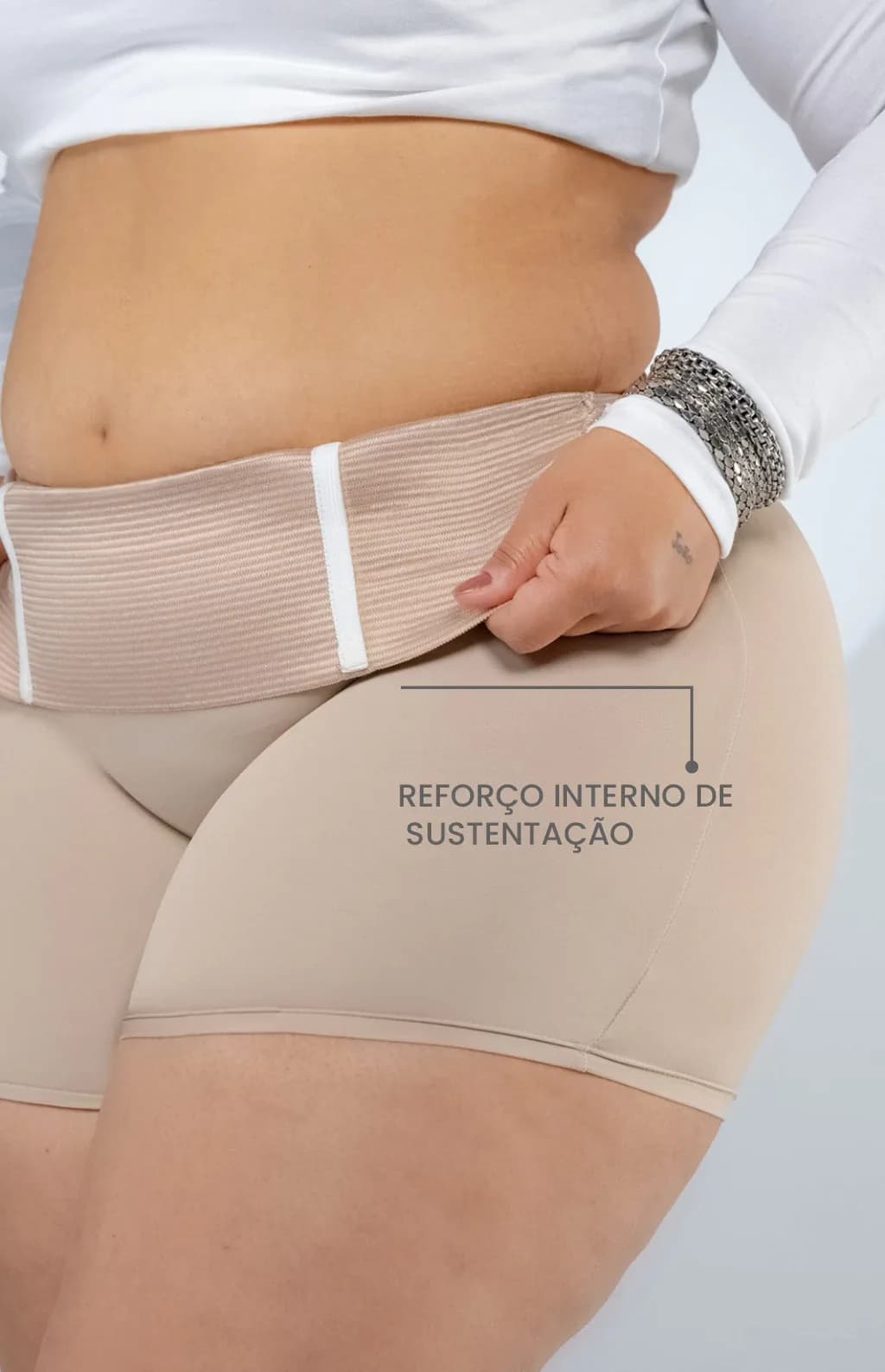 SHORTS MODELADOR CORPORAL ALTA COMPRESSÃO - PLUS SIZE